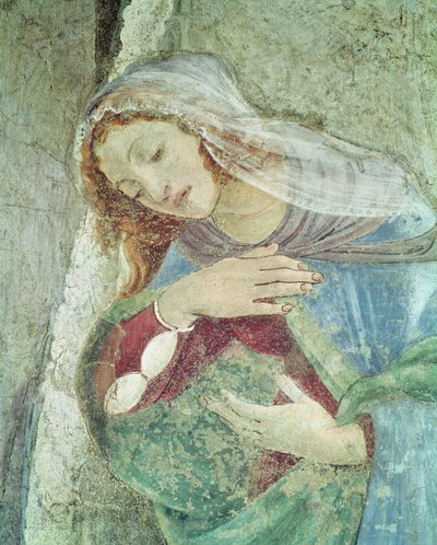 The Annunciation (detail) by Sandro Botticelli